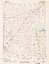 Download a high-resolution, GPS-compatible USGS topo map for Thrall NW, KS (1975 edition)