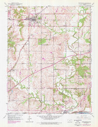 Download a high-resolution, GPS-compatible USGS topo map for Tonganoxie, KS (1978 edition)