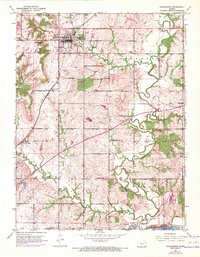 Download a high-resolution, GPS-compatible USGS topo map for Tonganoxie, KS (1971 edition)