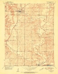 Download a high-resolution, GPS-compatible USGS topo map for Tonganoxie, KS (1951 edition)