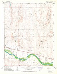 Download a high-resolution, GPS-compatible USGS topo map for Tribune 3 SW, KS (1967 edition)