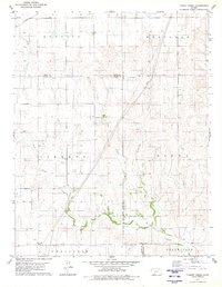 Download a high-resolution, GPS-compatible USGS topo map for Turkey Creek, KS (1980 edition)