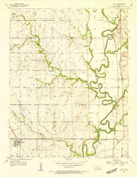 Download a high-resolution, GPS-compatible USGS topo map for Udall, KS (1956 edition)