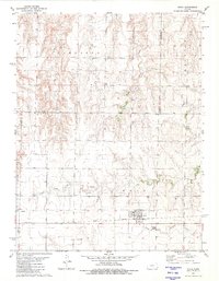 Download a high-resolution, GPS-compatible USGS topo map for Utica, KS (1981 edition)