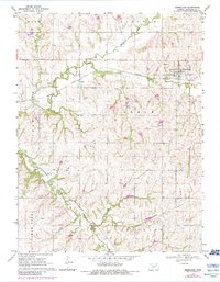 Download a high-resolution, GPS-compatible USGS topo map for Vermillion, KS (1983 edition)