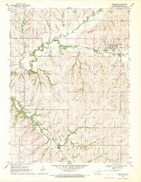 Download a high-resolution, GPS-compatible USGS topo map for Vermillion, KS (1971 edition)