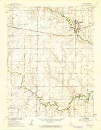 Download a high-resolution, GPS-compatible USGS topo map for Victoria, KS (1962 edition)