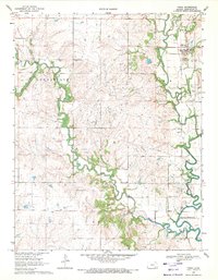 Download a high-resolution, GPS-compatible USGS topo map for Virgil, KS (1971 edition)