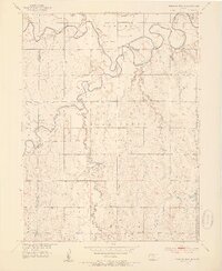 1953 Map of Waconda Springs, 1954 Print