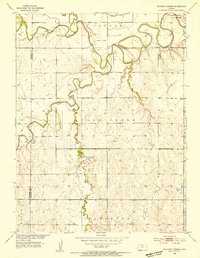 Download a high-resolution, GPS-compatible USGS topo map for Waconda Springs, KS (1954 edition)