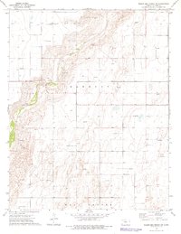 Download a high-resolution, GPS-compatible USGS topo map for Wagon Bed Spring SW, KS (1976 edition)