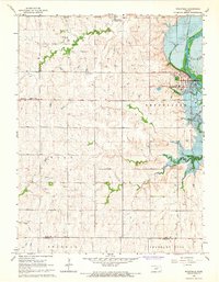 Download a high-resolution, GPS-compatible USGS topo map for Wakefield, KS (1966 edition)