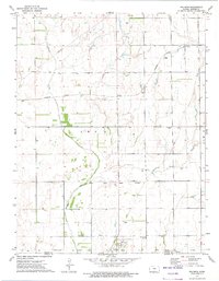 Download a high-resolution, GPS-compatible USGS topo map for Waldron, KS (1975 edition)