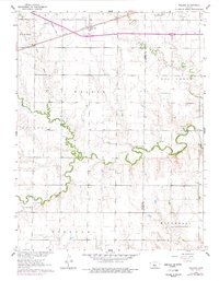 Download a high-resolution, GPS-compatible USGS topo map for Walker, KS (1977 edition)