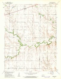 Download a high-resolution, GPS-compatible USGS topo map for Walker, KS (1962 edition)