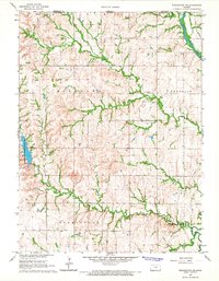 Download a high-resolution, GPS-compatible USGS topo map for Washington NE, KS (1967 edition)