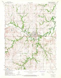 Download a high-resolution, GPS-compatible USGS topo map for Washington, KS (1967 edition)