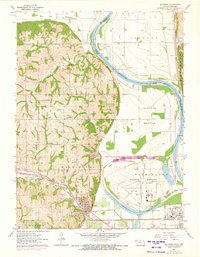 Download a high-resolution, GPS-compatible USGS topo map for Wathena, KS (1973 edition)