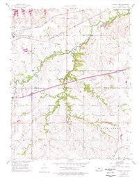 Download a high-resolution, GPS-compatible USGS topo map for Waverly NW, KS (1976 edition)