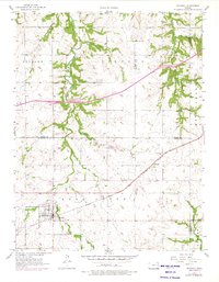 Download a high-resolution, GPS-compatible USGS topo map for Waverly, KS (1976 edition)