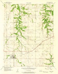 Download a high-resolution, GPS-compatible USGS topo map for Waverly, KS (1958 edition)
