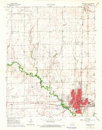 preview thumbnail of historical topo map of Wellington, KS in 1965