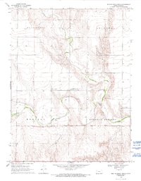 Download a high-resolution, GPS-compatible USGS topo map for West of Russell Springs, KS (1993 edition)