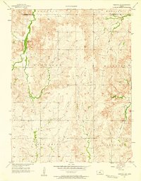 Download a high-resolution, GPS-compatible USGS topo map for Westfall SE, KS (1958 edition)