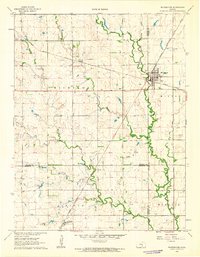 Download a high-resolution, GPS-compatible USGS topo map for Whitewater, KS (1963 edition)