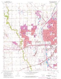 Download a high-resolution, GPS-compatible USGS topo map for Wichita West, KS (1976 edition)
