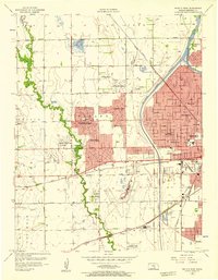 preview thumbnail of historical topo map of Sedgwick County, KS in 1956