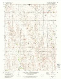 Download a high-resolution, GPS-compatible USGS topo map for Wild Horse Creek, KS (1986 edition)