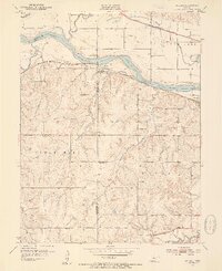 1952 Map of Willard, 1954 Print