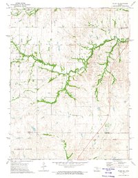 Download a high-resolution, GPS-compatible USGS topo map for Wilsey SE, KS (1974 edition)