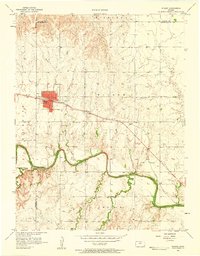 Download a high-resolution, GPS-compatible USGS topo map for Wilson, KS (1958 edition)