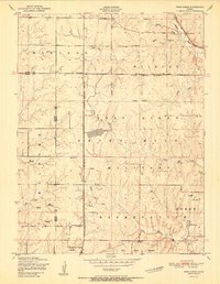 Download a high-resolution, GPS-compatible USGS topo map for Wind Creek, KS (1951 edition)