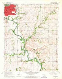Download a high-resolution, GPS-compatible USGS topo map for Winfield, KS (1966 edition)