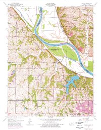 Download a high-resolution, GPS-compatible USGS topo map for Wolcott, KS (1976 edition)
