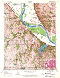 Download a high-resolution, GPS-compatible USGS topo map for Wolcott, KS (1971 edition)