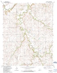Download a high-resolution, GPS-compatible USGS topo map for Wonsevu, KS (1990 edition)