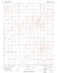 Download a high-resolution, GPS-compatible USGS topo map for Woods SW, KS (1976 edition)