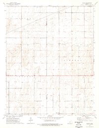 Download a high-resolution, GPS-compatible USGS topo map for Woods, KS (1976 edition)