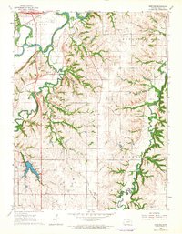 Download a high-resolution, GPS-compatible USGS topo map for Wreford, KS (1965 edition)