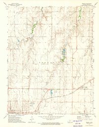 Download a high-resolution, GPS-compatible USGS topo map for Wright, KS (1974 edition)