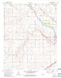 Download a high-resolution, GPS-compatible USGS topo map for Yaggy, KS (1983 edition)