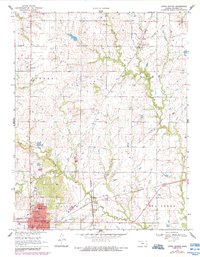 Download a high-resolution, GPS-compatible USGS topo map for Yates Center, KS (1984 edition)