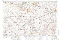 1955 Map of Dodge City, 1976 Print