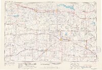 1955 Map of Great Bend, 1966 Print