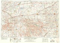 1955 Map of Abbyville, KS, 1968 Print