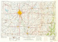 1955 Map of Wichita, 1976 Print